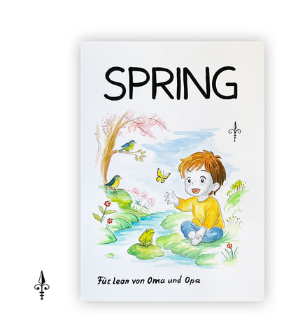 Handgemaltes Aquarell - Frühling