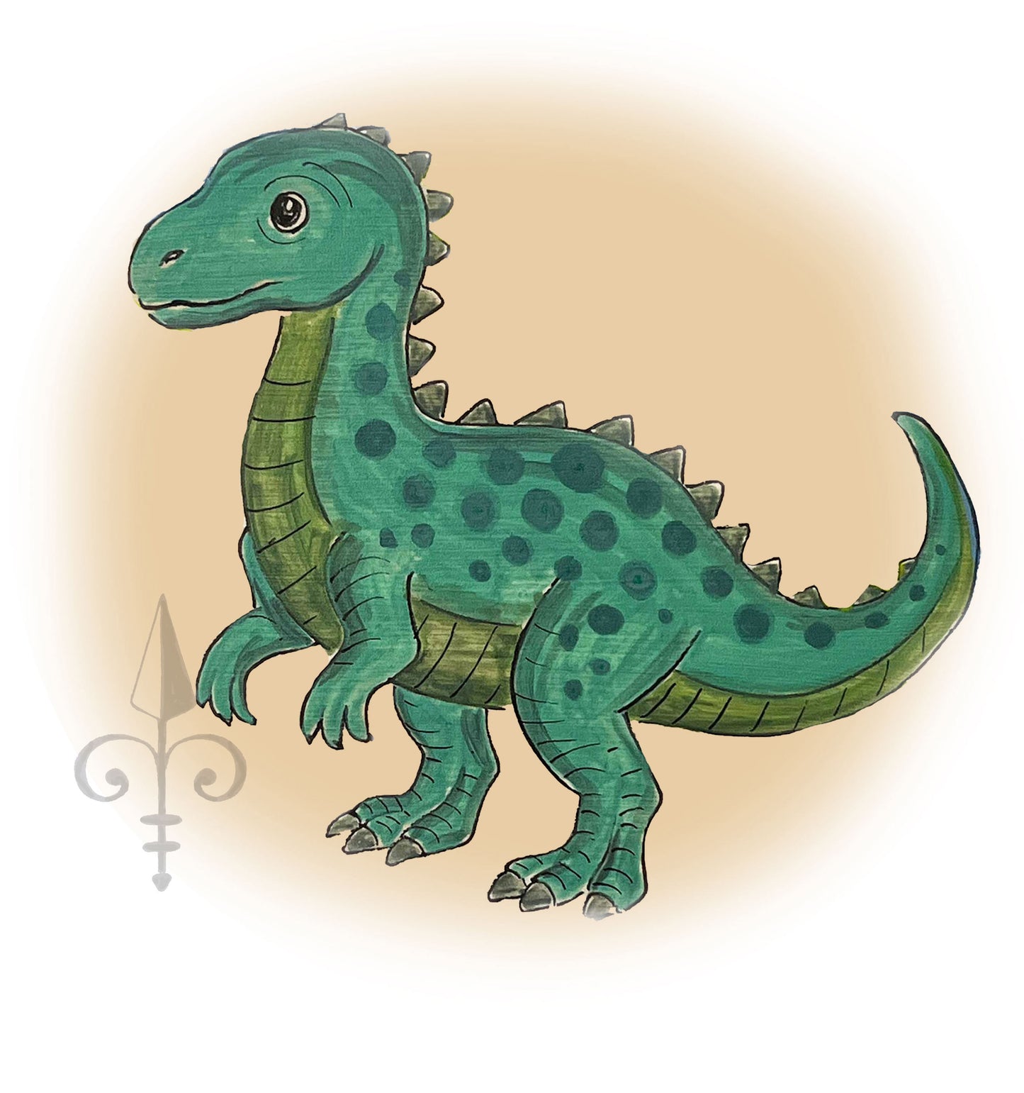 Türschild Dino