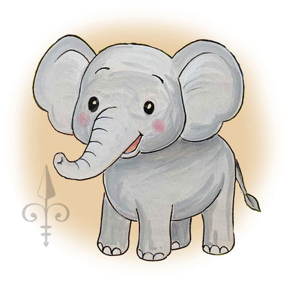 Türschild Elefant