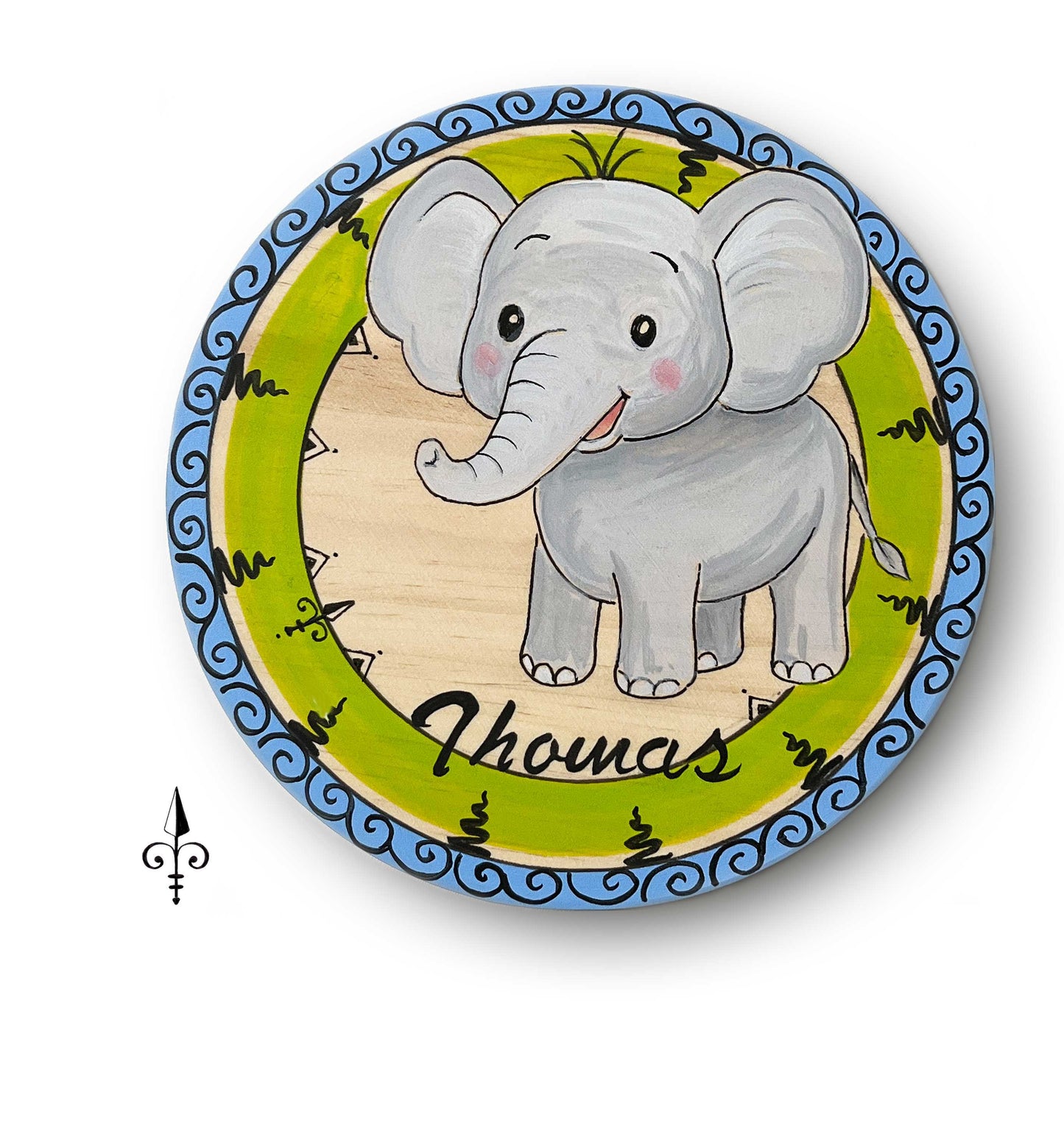 Türschild Elefant
