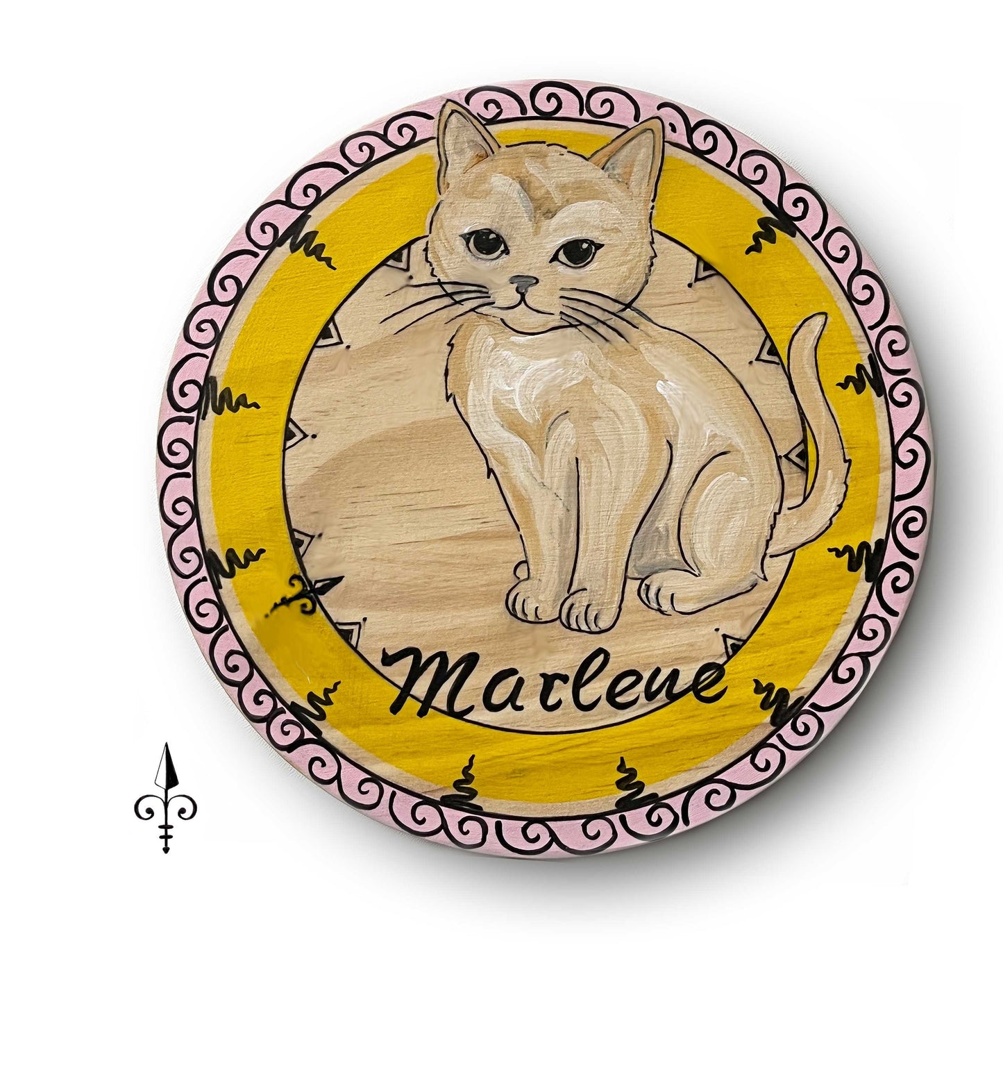 Türschild Katze