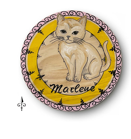 Türschild Katze