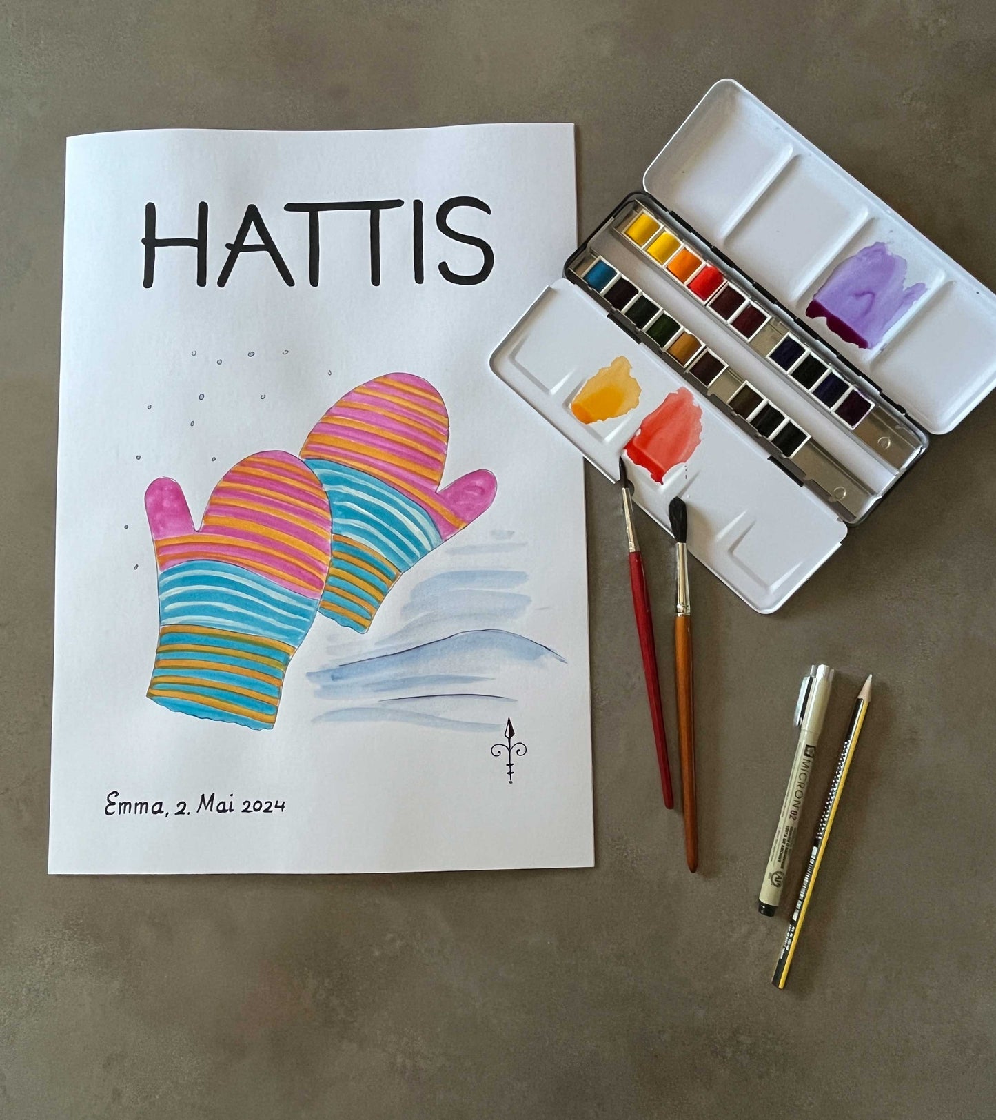 Erste Worte - Handschuhe