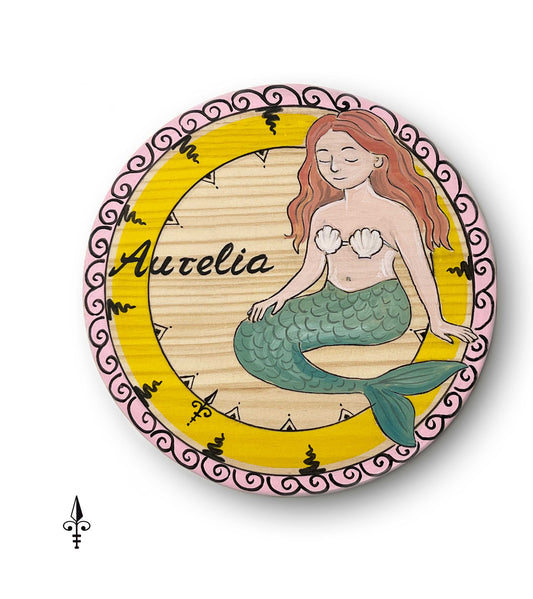 Türschild Meerjungfrau